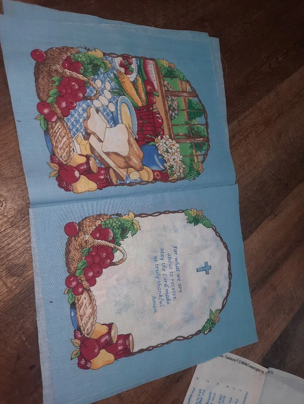 Vintagr Fabric Book Of Childrens Prayers Ready To Sew